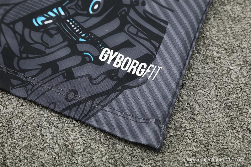 25/26 Napoli Black Grey Camouflage Half Zipper Jacket+Long Pants