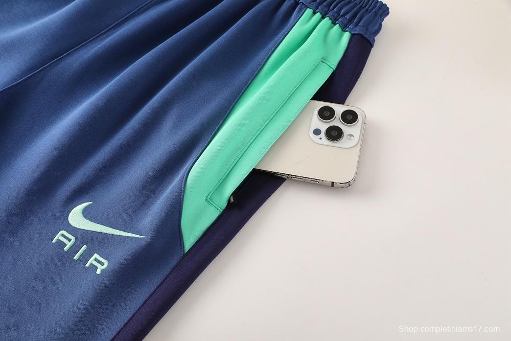 2025 NIKE Blue/Green/Black Full Zipper Jacket + Long Pants