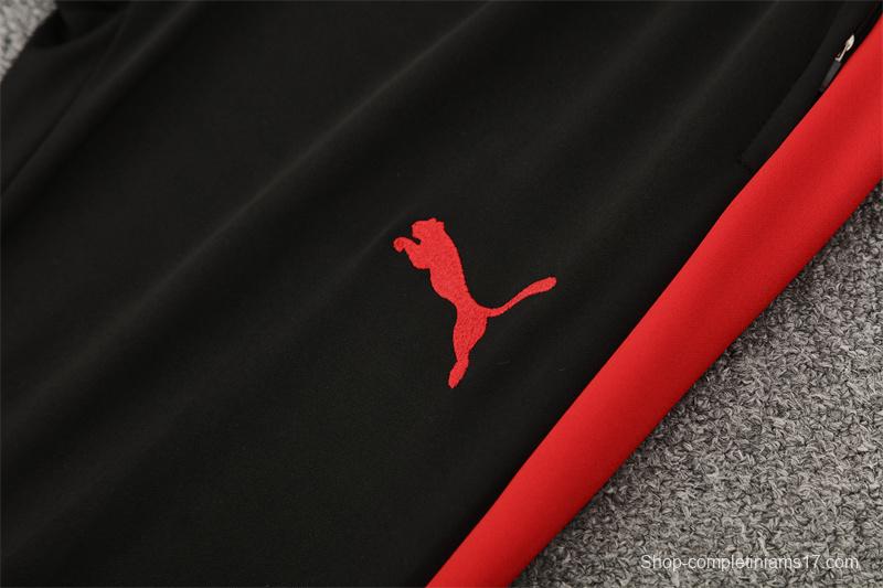 25/26 Portugal Red Half Zipper Jacket+Long Pants