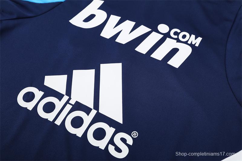 Retro 09/10 Real Madrid Royal Blue Half Zipper Jacket