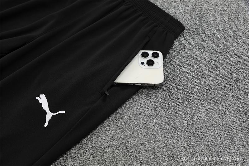 25/26 Manchester City Black Half Zipper Jacket+Long Pants