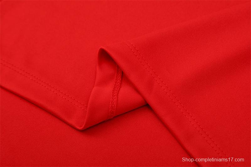 Retro 04/05 AC Milan Red Half Zipper Jacket