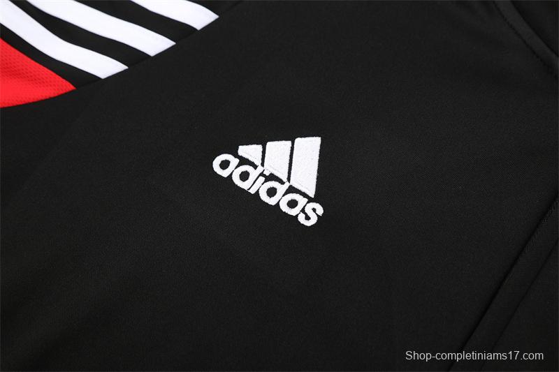 Retro 03/04 AC Milan Black Half Zipper Jacket