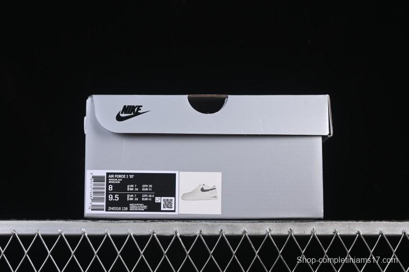Nike Air Force 1 '07 Low Casual Sneakers in White Black - ZH0318-128