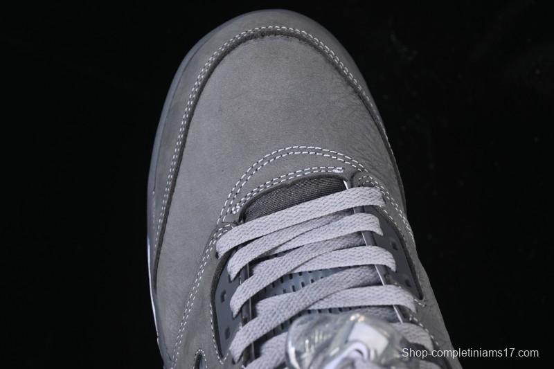 Nike Air Jordan 5 Retro Basketball Shoes with Wolf Grey Design - DD0587-002