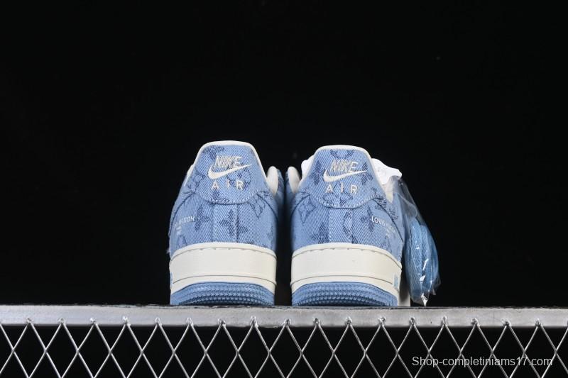 Nike Air Force 1 '07 Low LV Collaboration Light Blue Casual Sneakers - YF9511-823