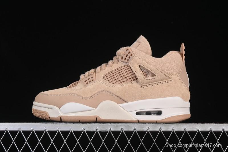 Nike Air Jordan 4 Retro Cozy Girl Warm Yellow Sneakers - HV0823-200