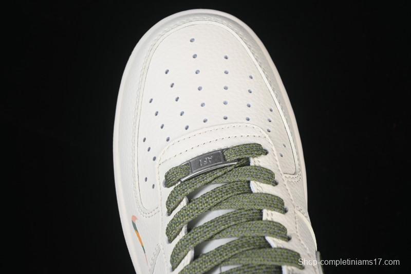 Nike Air Force 1'07 Low Gucci Collaboration Military Green Multi-Color Low-Top Casual Sneakers - XX3168-211