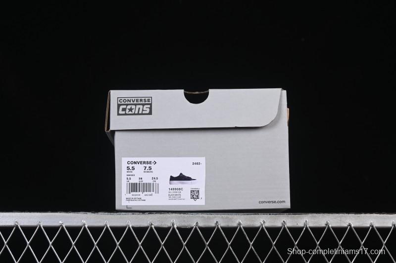 Converse One Star Suede Black Low Top Casual Skate Shoes - 149908C