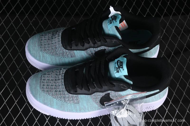 Nike Air Force 1'07 Low Flyknit Black Green Casual Sneakers - CI0051-600