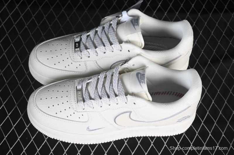 Nike Air Force 1 '07 Low Stussy Collaboration Beige Low-Top Casual Sneakers - CS5288-034