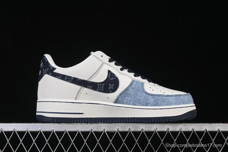 Nike Air Force 1 '07 Low LV Collaboration Denim Patchwork Casual Sneakers - SC0601-556