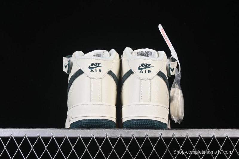 Nike Air Force 1'07 Mid Casual Shoes with Reflective Design and Full-Length Air Cushion - XL0236-235