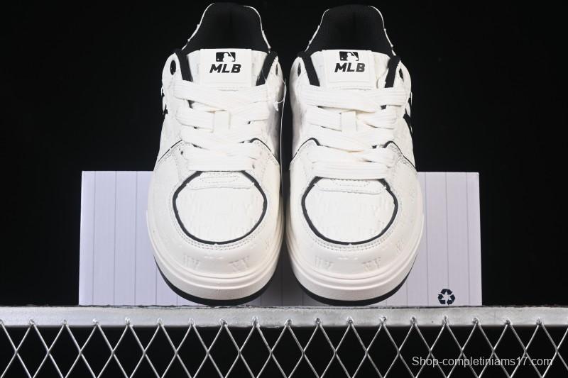 New York Yankees Bigball Chunky Embo Monogram Height Increasing Thick Sole Casual Sneakers - 3ASXE035N50CRL