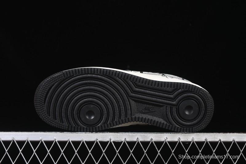 Nike Air Force 1 '07 Low LV Collaboration Gray Floral Canvas Casual Sneakers - DF0188-077