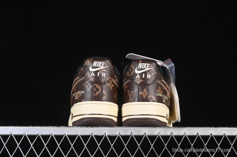 Nike Air Force 1 '07 Low LV Collaboration Coffee Gray Casual Sneakers - SC0601-563