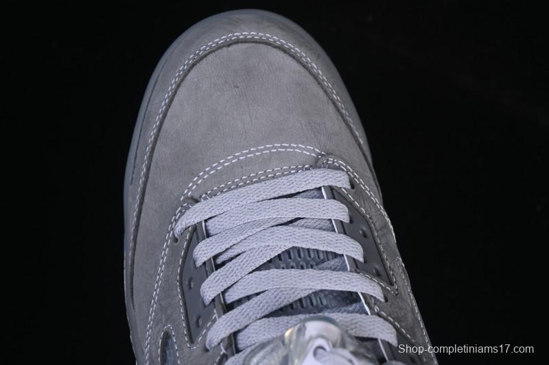 Nike Air Jordan 5 Retro Basketball Shoes with Wolf Grey Design - DD0587-002