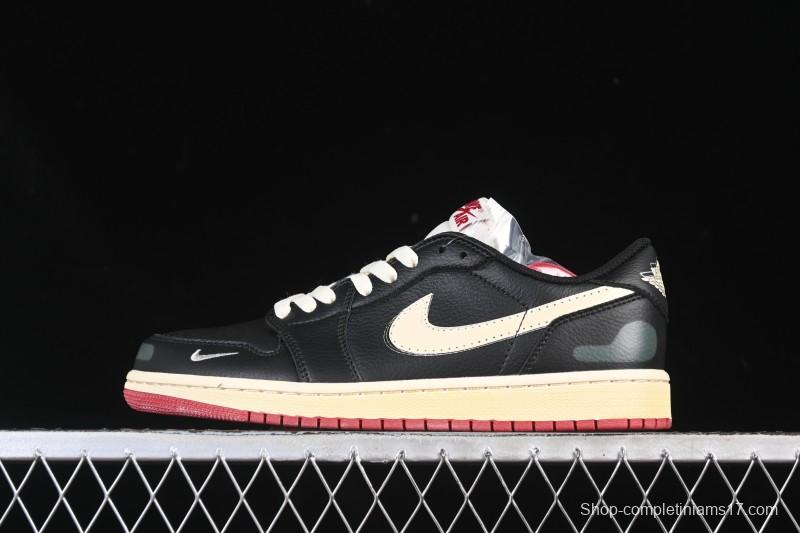 Nike Nigel Sylvester x Air Jordan 1 Low Lifestyle Casual Sneakers - IB8958-001