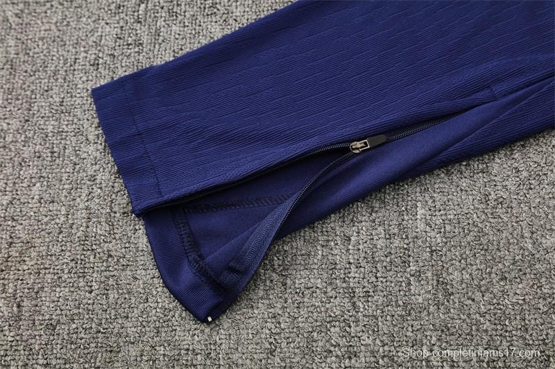 Player Version 25/26 Barcelona Orange T90 Half Zipper Jacket+Long Pants