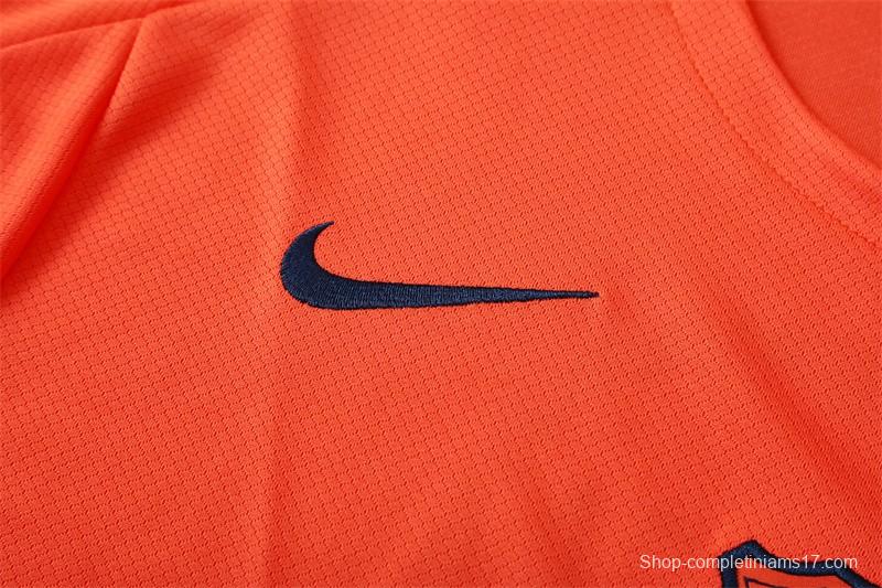 25/26 Barcelona Orange T90 Short Sleeve Jersey+Shorts