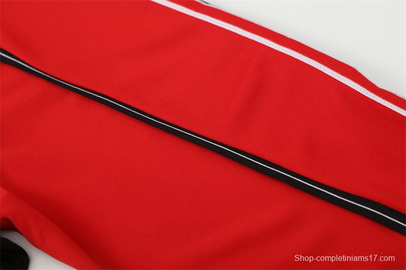 Retro 98/99 Manchester United Black Half Zipper Jacket