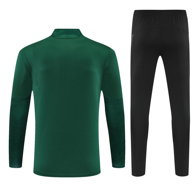 25/26 AC Milan Green Camouflage Half Zipper Jacket+Long Pants