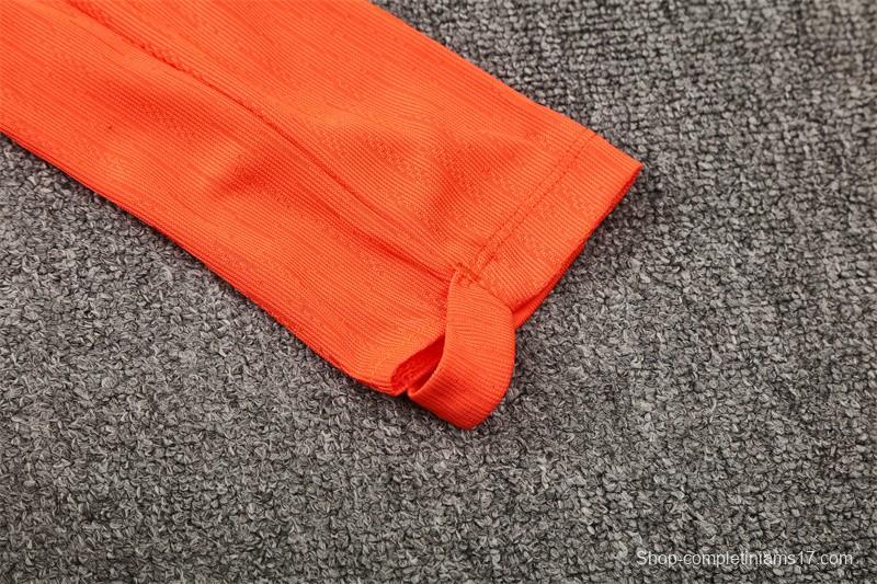 Player Version 25/26 Barcelona Orange T90 Half Zipper Jacket+Long Pants