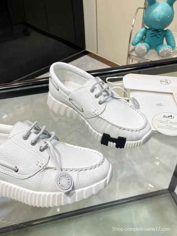 Hermès Classic Casual Sports Shoes with Exaggerated H Logo and Heightening Design - LY00300