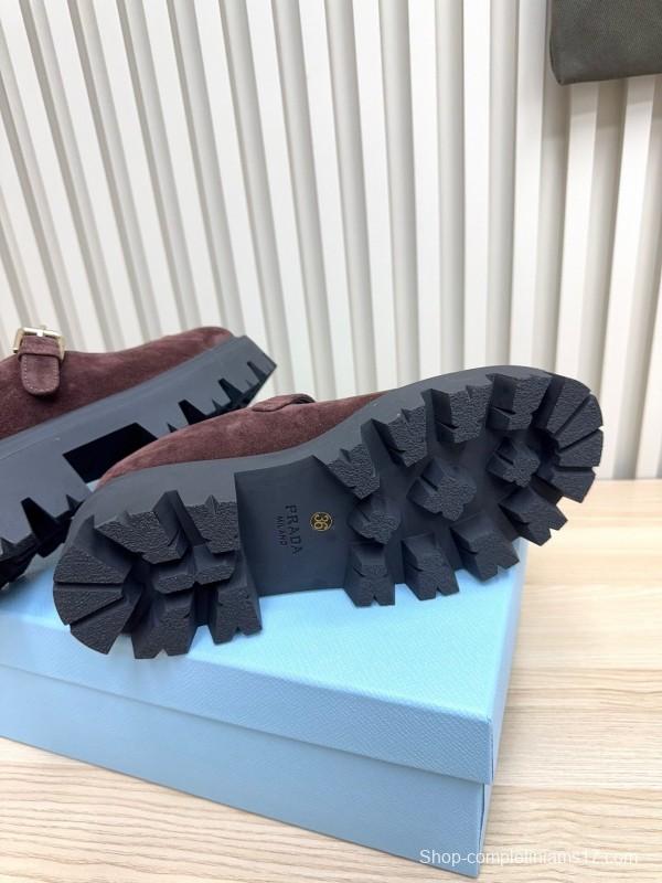 Prada Thick Sole Mary Jane Shoes Spring Summer 2025 Collection - LY00300