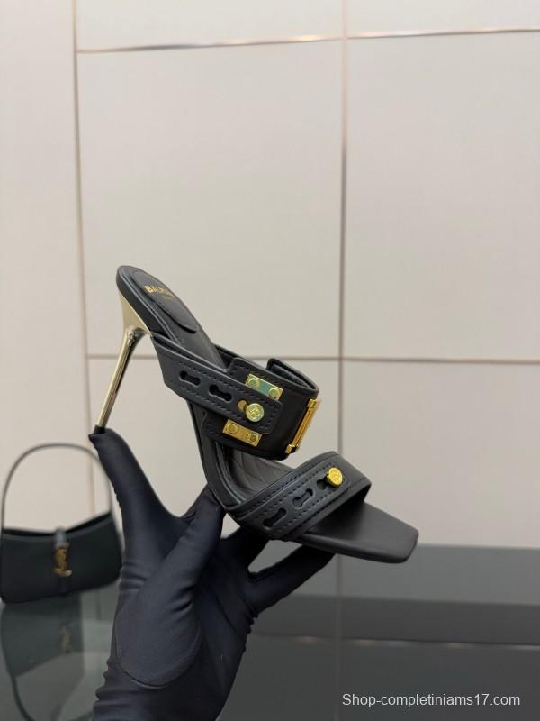 Balmain Metal Heel High Heel Sandals - KFY00320