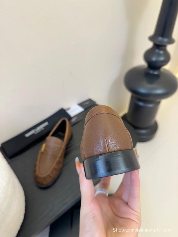 Saint Laurent Classic Loafer Leather Shoes - KFY00350