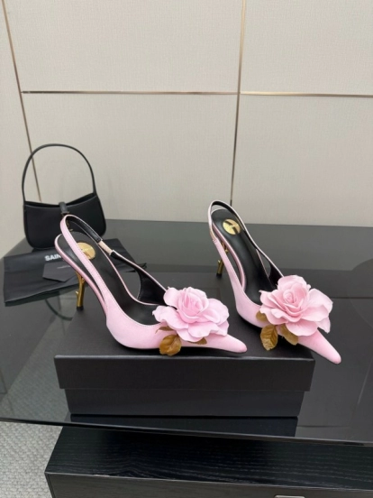 Saint Laurent 25FW Spring Collection Rose Thorn High Heels - KFY00320