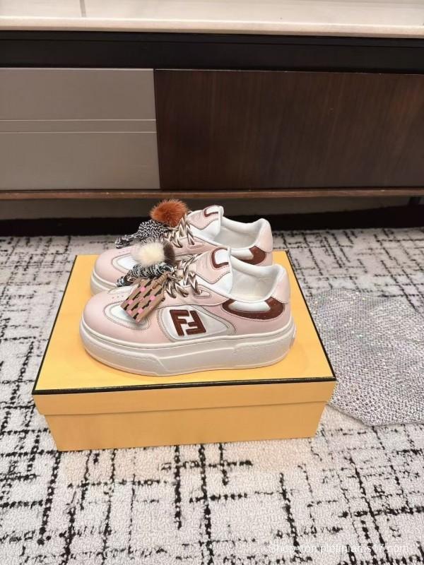 Fendi Match Series Thick Sole Couples Casual Sneakers - KFY00320