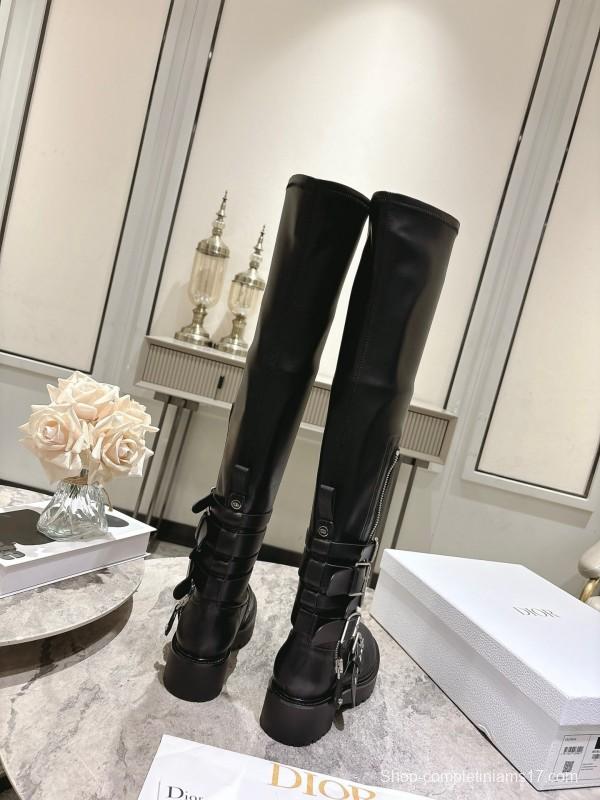 Dior 2025/SS Punk Style Strap Ankle Boots - KFY00500