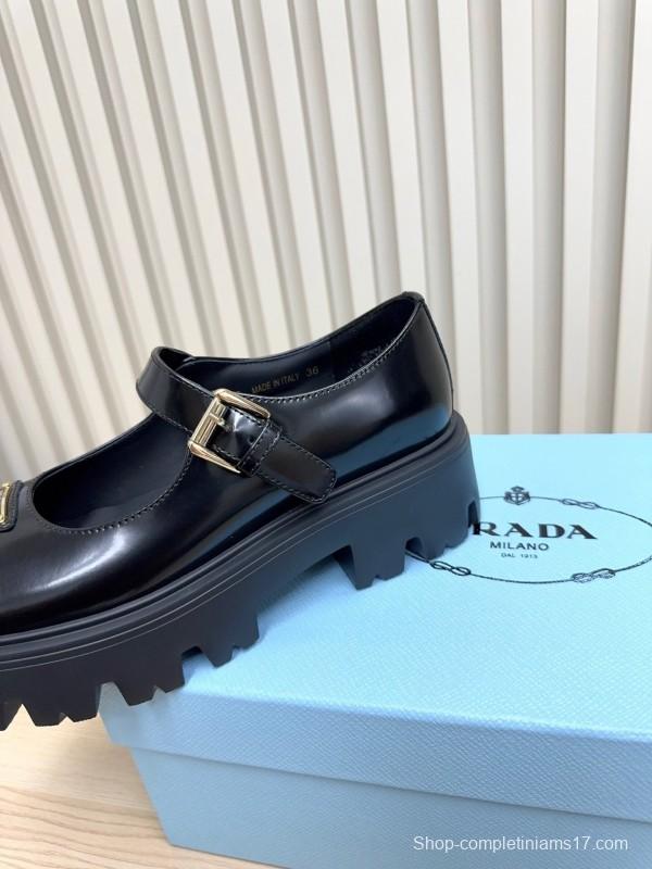 Prada 2025 SS Platform Mary Jane Shoes - LY00300
