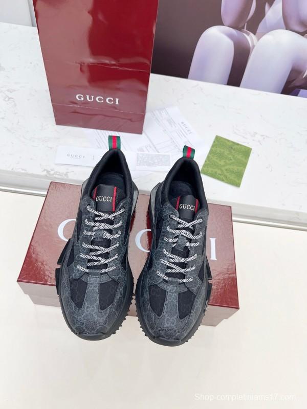 Gucci 2025/SS 2.0 Sneakers with Reflective Stripes and Retro Design - LY00320