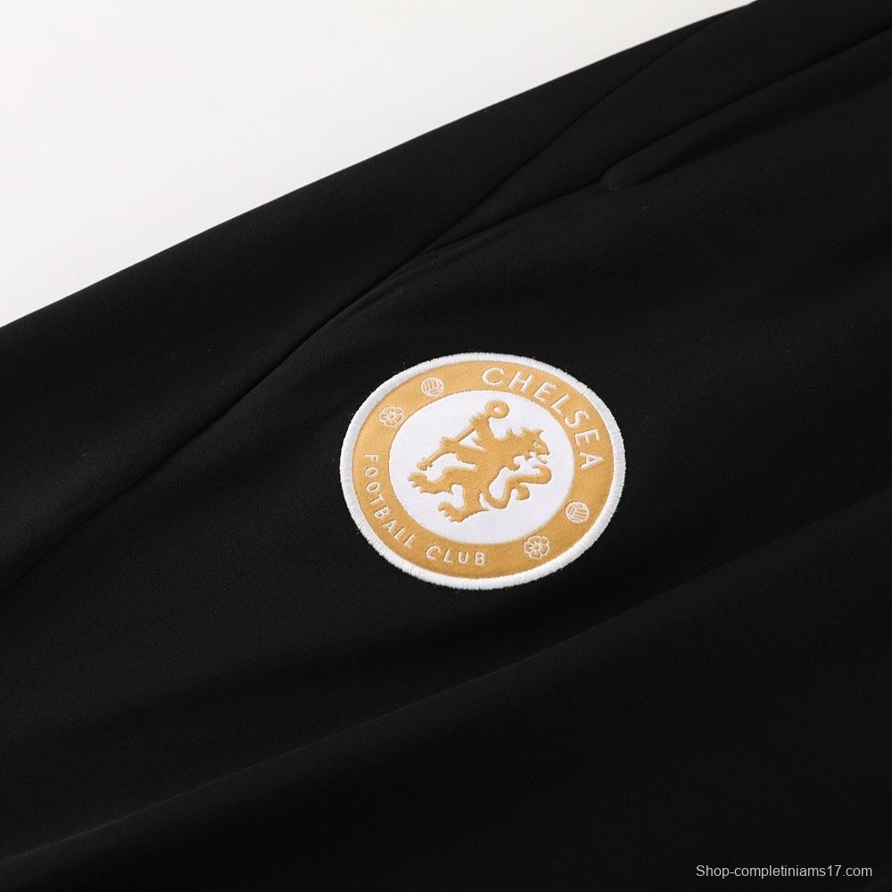 25/26 Chelsea Black Half Zipper Jacket+Long Pants