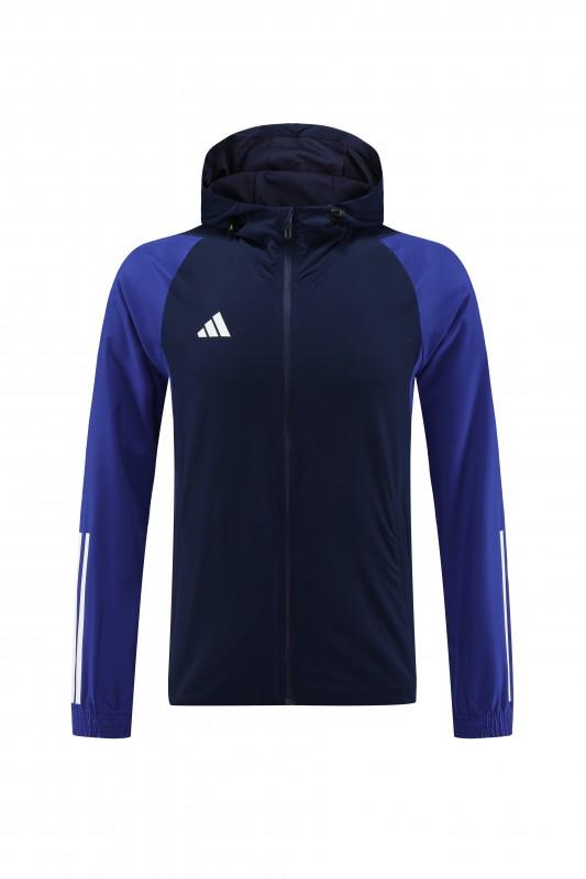 2025 Adidas Royal Blue Half Zipper Jacket+Long Pants S-2XL
