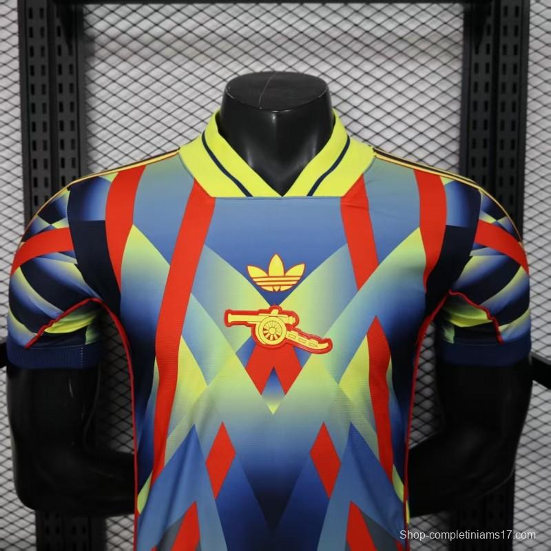 25/26 Player Version  Arsenal Third Multi-Color with Geometric Diamond Pattern Jersey