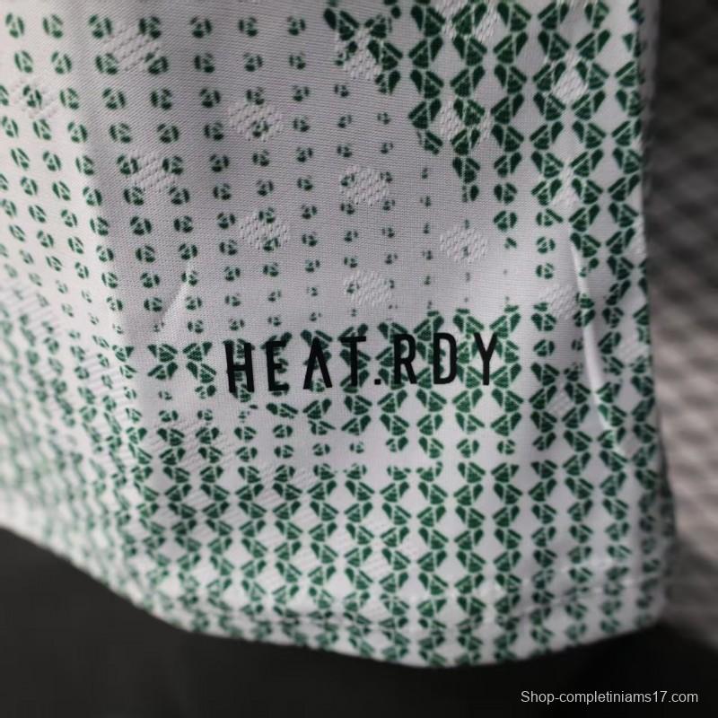 2025 Player Version  Mexico Away White with Halftone Dot Pattern World Cup Commemorative Jersey