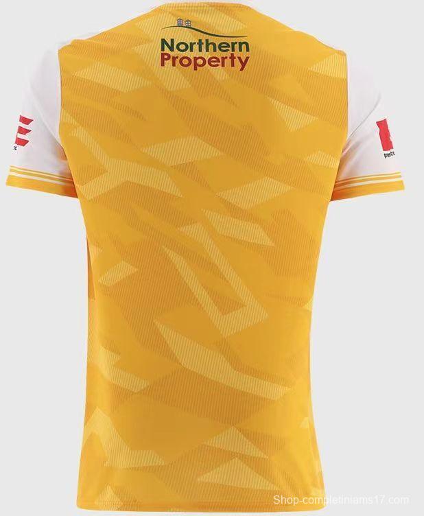 2026 Antrim GAA Yellow with White Sleeves Jersey