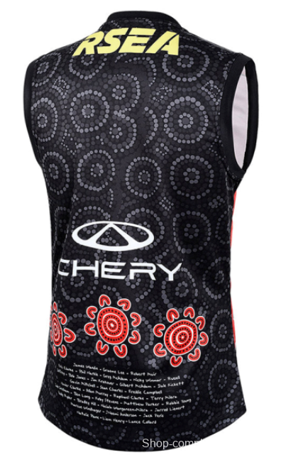 25/26 St Kilda Saints White with Indigenous Art Design Jersey