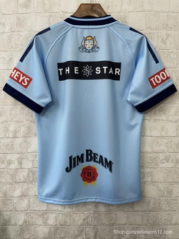 2026 NSW Blues Sky Blue with Navy Trim  Jersey