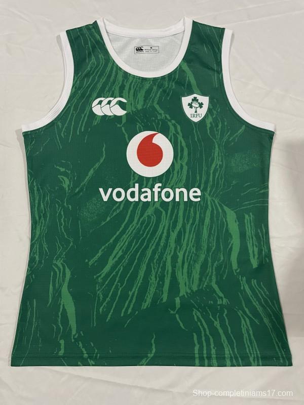 2026 Ireland Green with Abstract Brushstroke Pattern Sleeveless Jersey