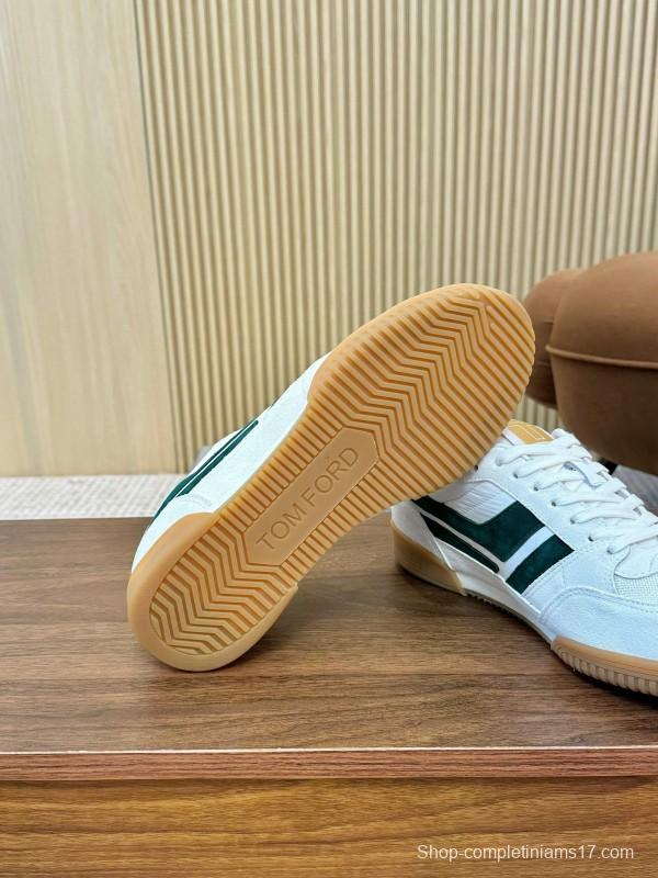 TOM FORD 2025 SS Casual Shoes with Classic Color Blocking and Imported Leather Insole - AS00350