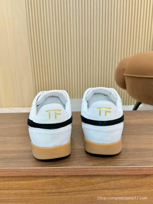 Tom Ford 2025 SS Casual Shoes with Classic Color Blocking and Imported Leather Insole - AS00350