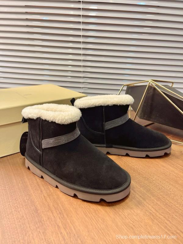 Brunello Cucinelli Winter New Snow Boots Sheepskin Buns Boots - AS00350