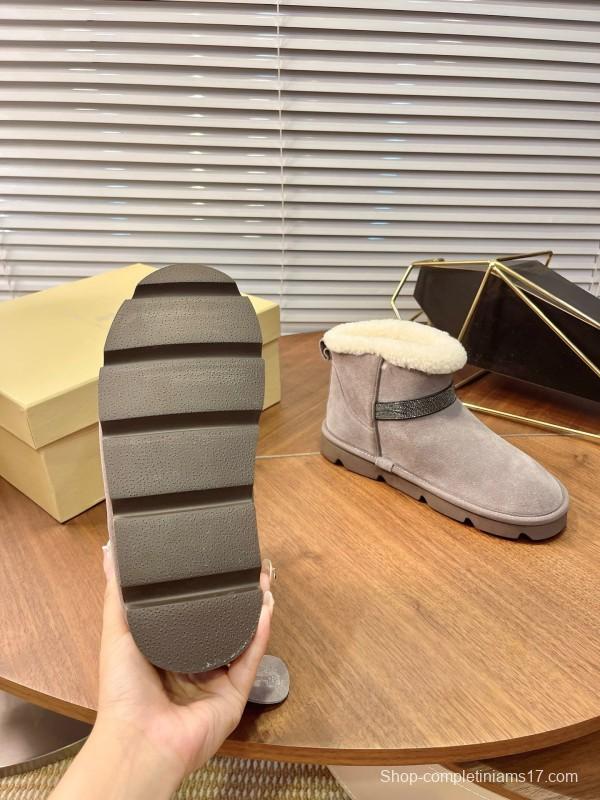 Brunello Cucinelli Winter New Snow Boots Sheepskin Buns Boots - AS00350
