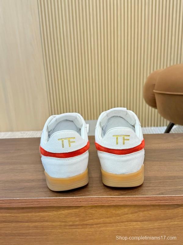 TOM FORD 2025 SS Casual Shoes with Classic Color Blocking and Imported Leather Insole - AS00350