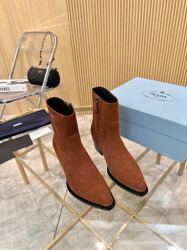 Prada Classic Pointed Boots 2025 SS Collection - L Y00330